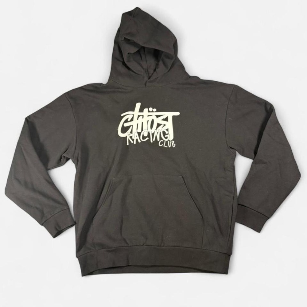 Ghost Racing Graffiti City's Black Hoodie Biker Motorcycle Size XL Heavyweight